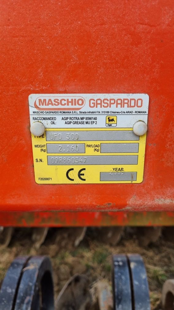 Maschio gaspardo ufo 300 disc/terradisc