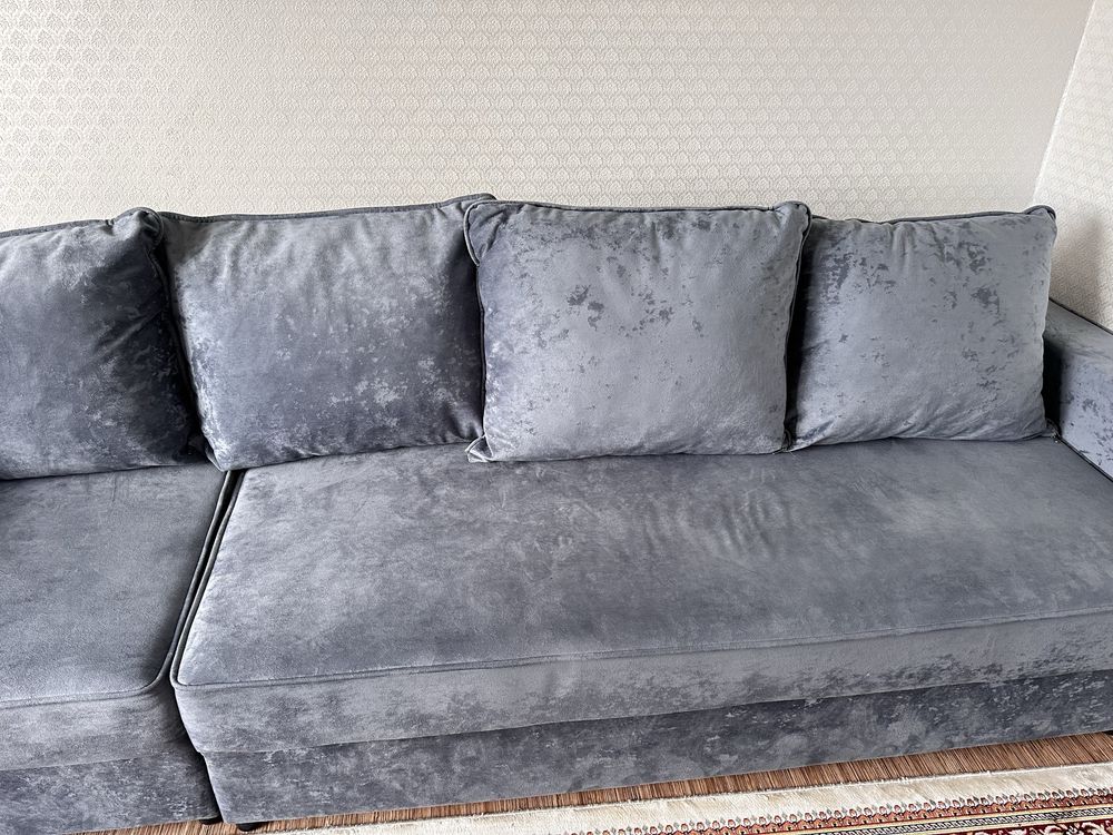 Продам диван 3 м цвет графит