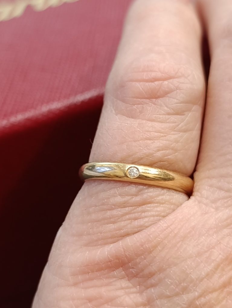 Кольцо Cartier с бриллиантом. Оригинал.  15 размер