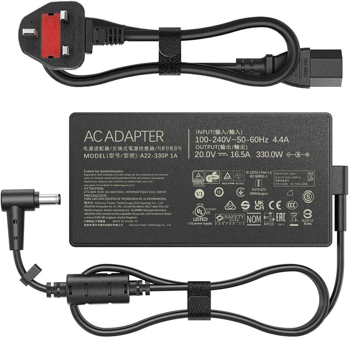 Зарядно за лаптоп Asus Rog Strix SCAR 16 17 17SE 18 18G 330W,20V/16,5А