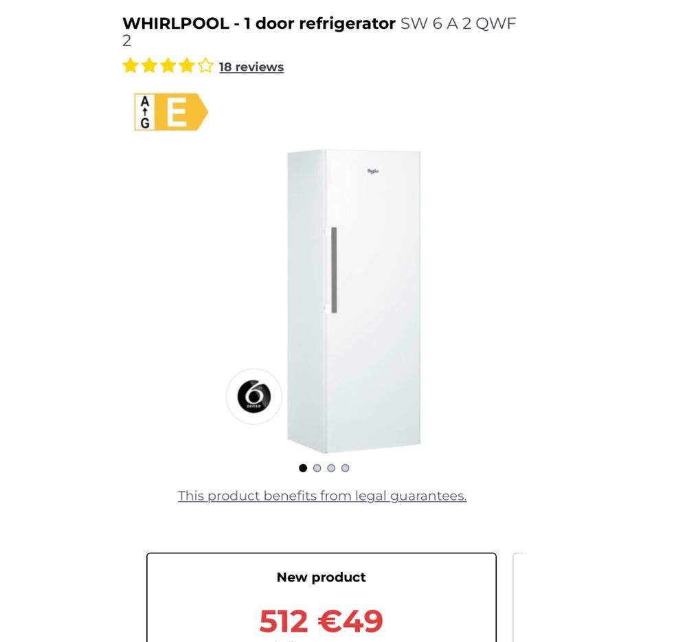 Frigider Whirlpool SW6A2QWF2