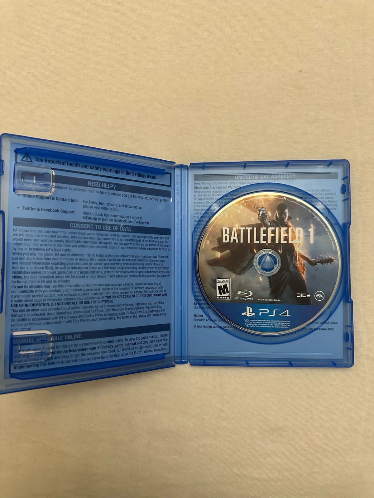 battlefield 1 диск для пс4