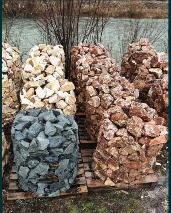 Piatra decorativa ornamentala gradina rotunjita rocarie alba rosiatica