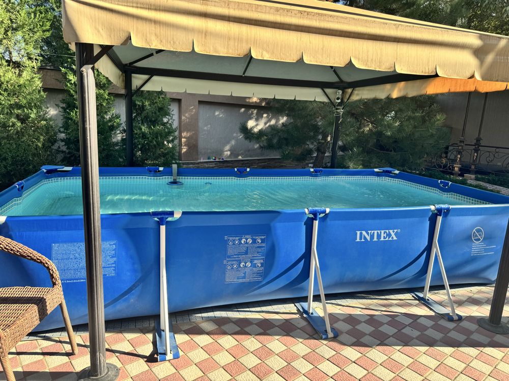 Продам б/у каркасный басейн Intex 450x220x84см, 7тон