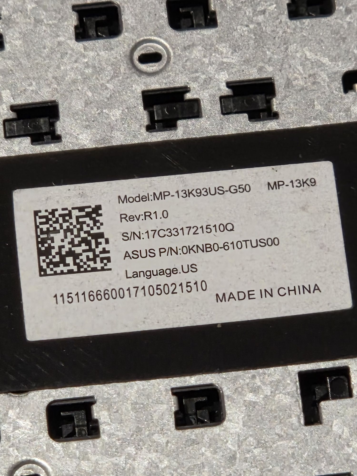Tastatura Asus X540U MP13K93US-G50