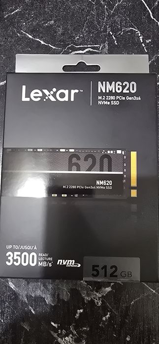 Lexar Ssd m.2 Lexar 512gb  NM620 pci gen3x4 3500mb/s512gb