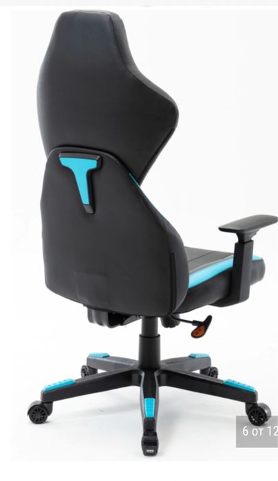 Геймърски стол Kring Sakura, Черен/Син