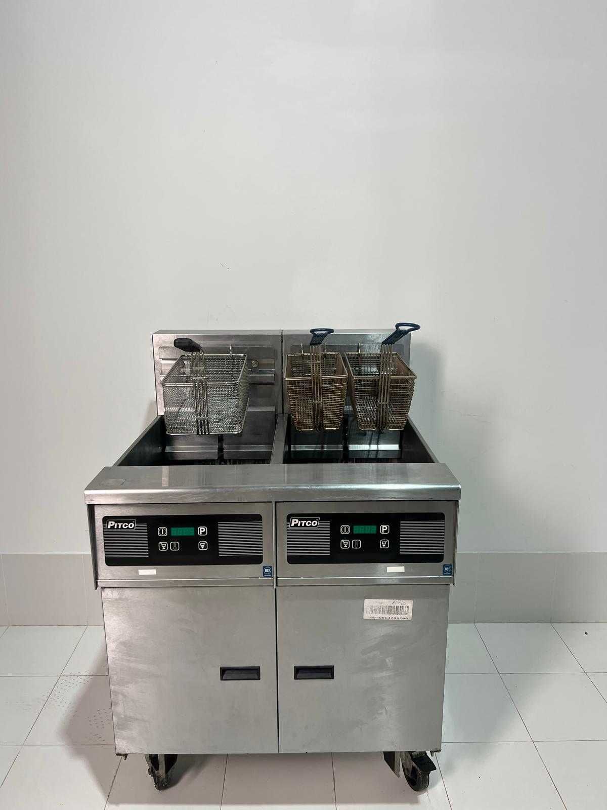 Pitco - Friteuza electrica 2 cuve (23+23 L) cu sistem refiltrare ulei