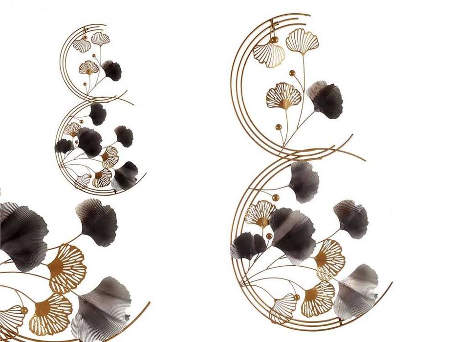 Pictura murala circulara orizontala cu flori