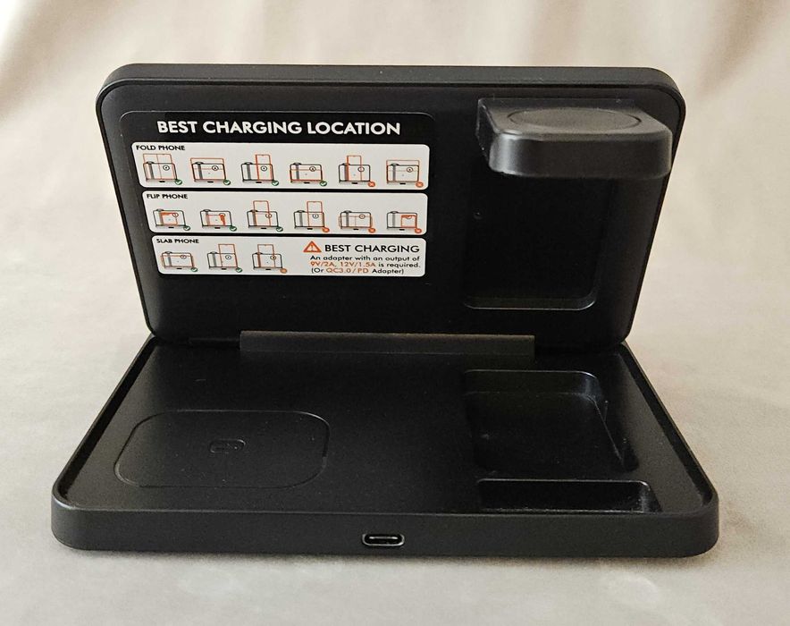 Incarcator wireless 3 in 1 pliabil - Fast Charging Dock pentru Samsung