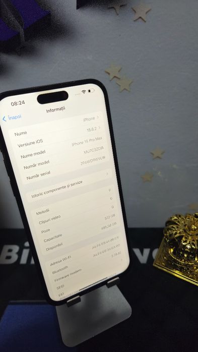 iPhone 15 PRO MAX 512GB Baterie:85%.Preṭ fix!
