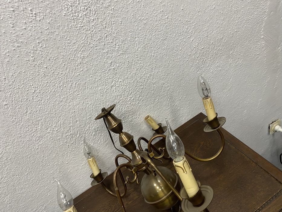 Месингов полилей 5 рамена Dutch Flemish стил Нидерландия