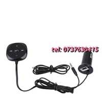 Car Kit Bluetooth Aux Universal Cu Bricheta Si 2 Usb