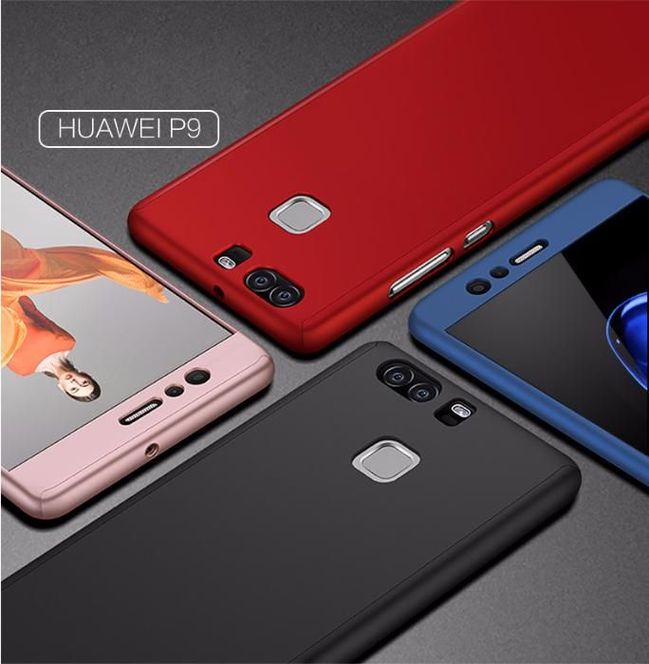 Защита на 360 градуса мат калъф кейс за Huawei  P9 Lite, P10 Lite,