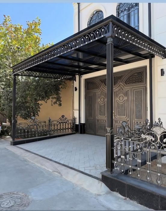 Навесы, ворота, решётки, ограждения, козырёк
