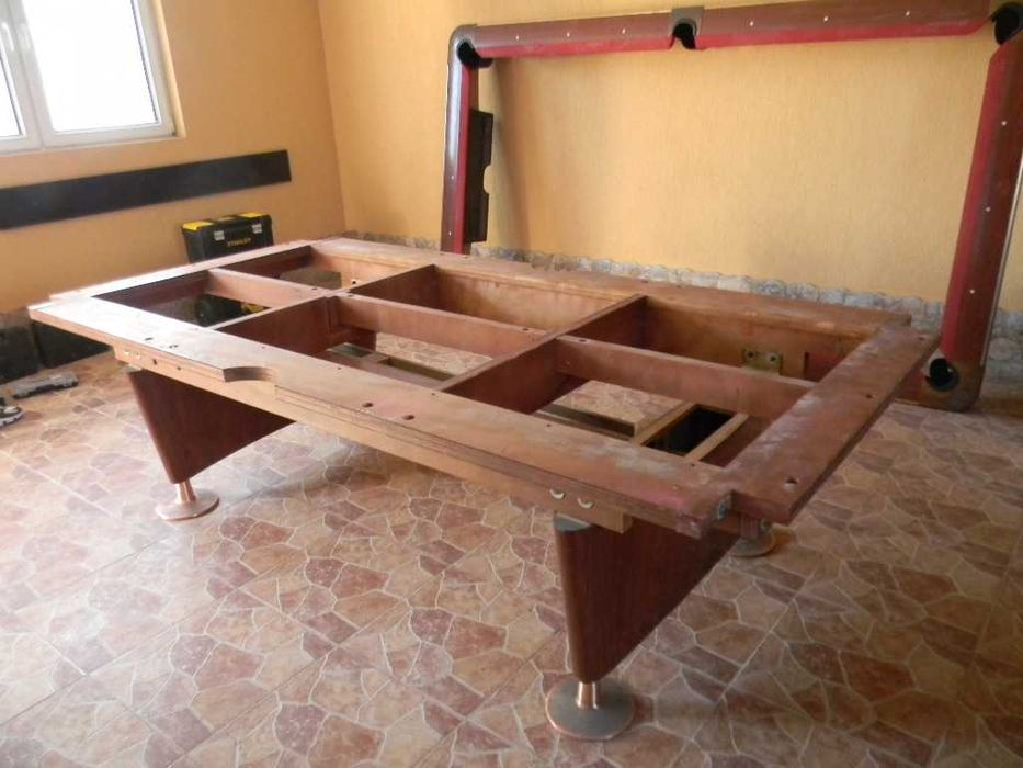 Postav / panza masa de biliard / verde, rosu, albastru / reparatii