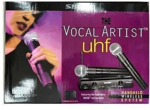 Професионални Микрофони 2 броя в куфар Shure Sm 58 Vocal artist Uhf