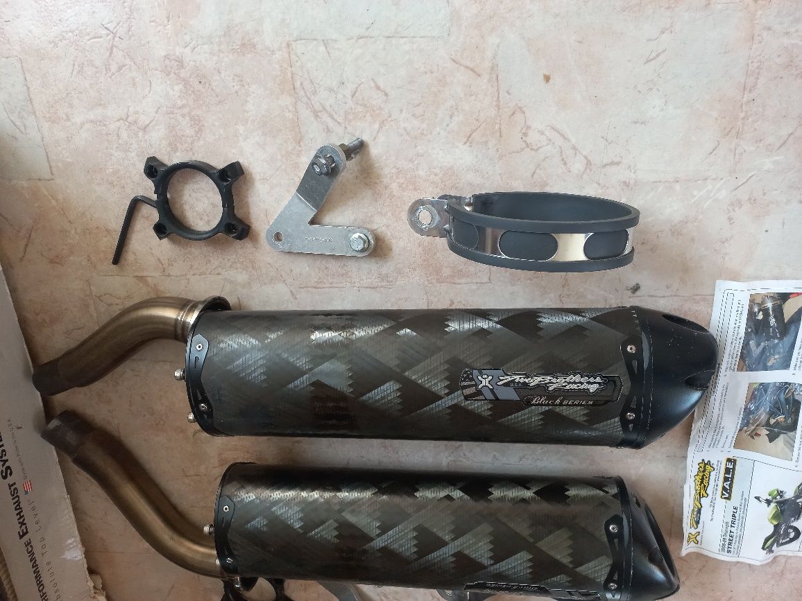 Triumph Street Triple Генерация TwoBrothers Black Series Ауспух