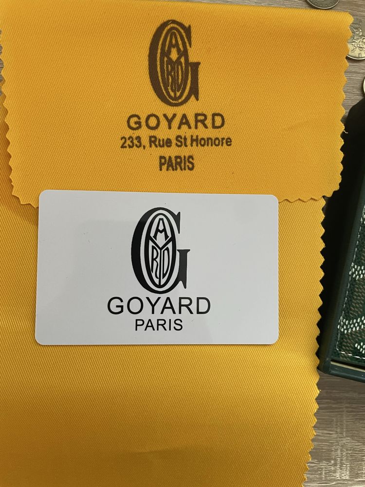 GOYARD зелено портмоне