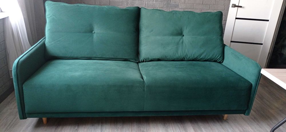 Изумрудный диван Aril Velvet.Продажа до 1 декабря, диван.ру