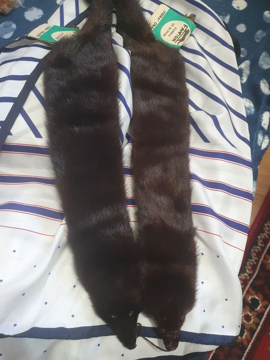 Colier nurcă din blană naturală