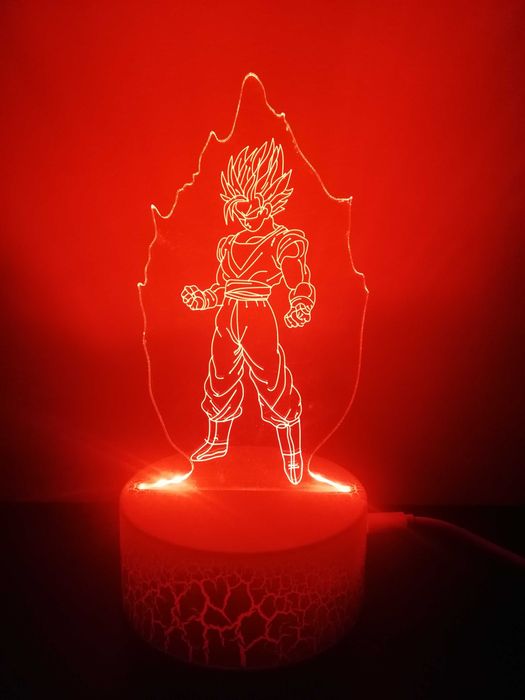 Lampi Neon cu iluminare RGB, Pokemon, Dragon Ball, Mew Two, Goku