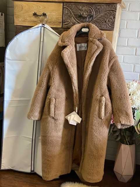 Палто Max Mara *камилска вълна*Max Mara Teddy bear icon coat