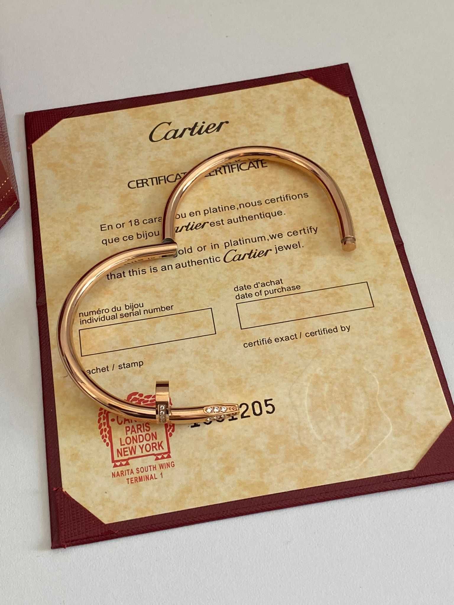 Brățară Cartier Cui 22 Aur Roz 18K cu diamante