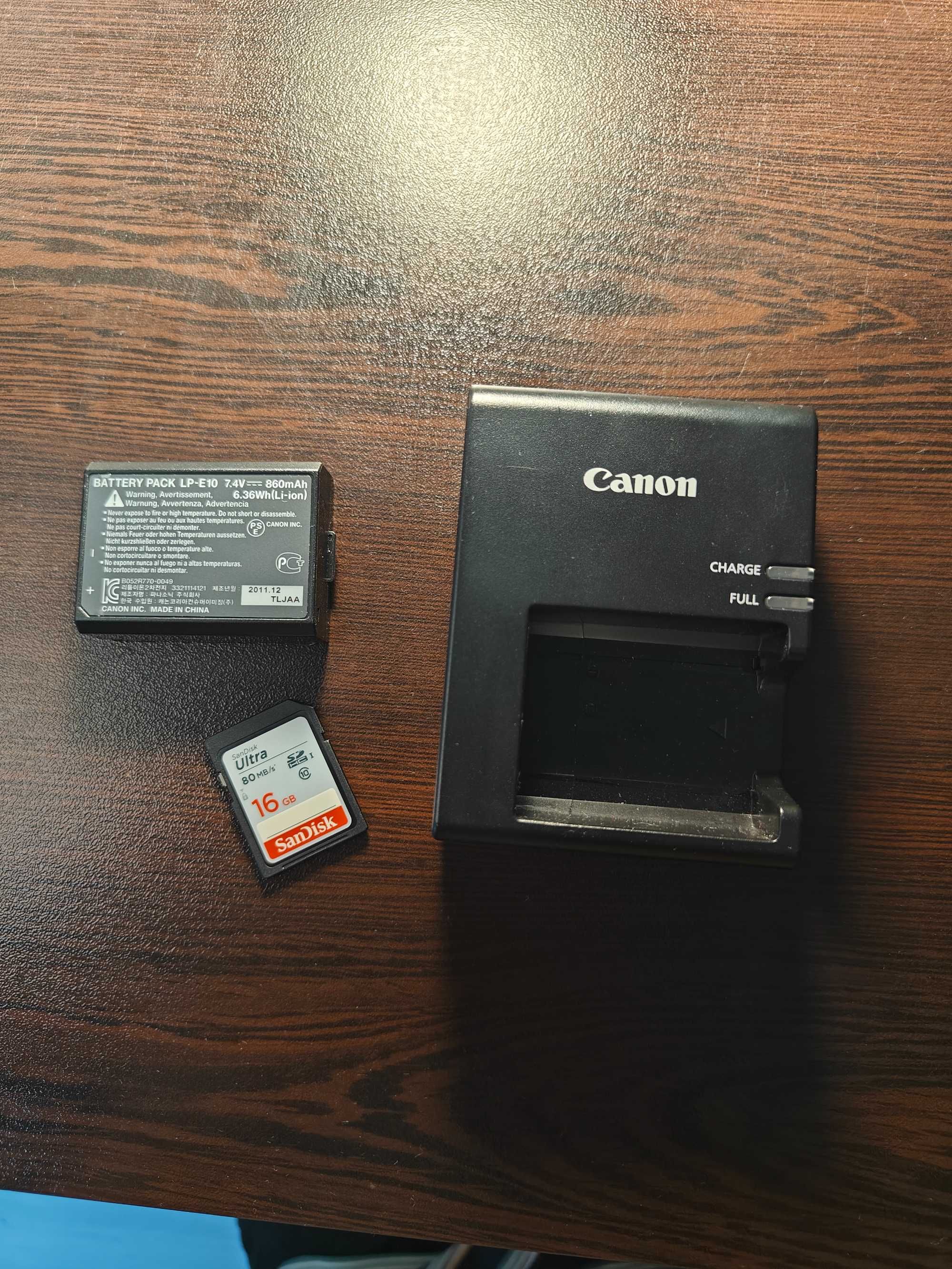 Canon EOS 1100D Camera with accessories