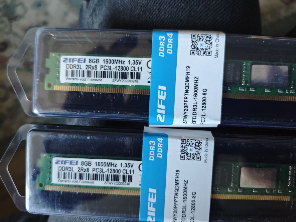 Продам оперативную память DDR3L 16GB 1600MHz