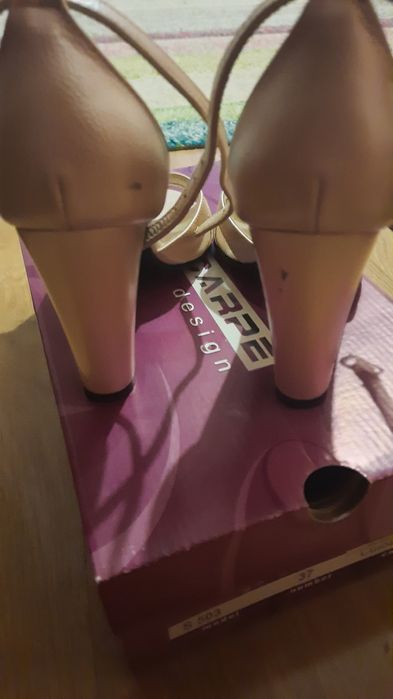 Sandale piele nude roz 37