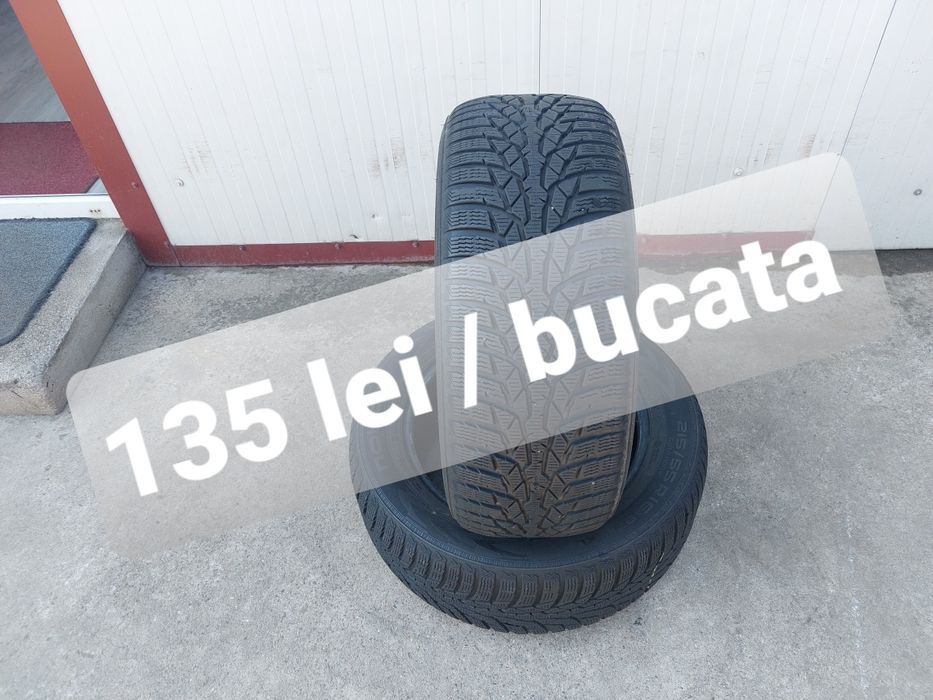 135 lei bucata! Doua anvelope M+S/IARNA 215 55 16 Nokian