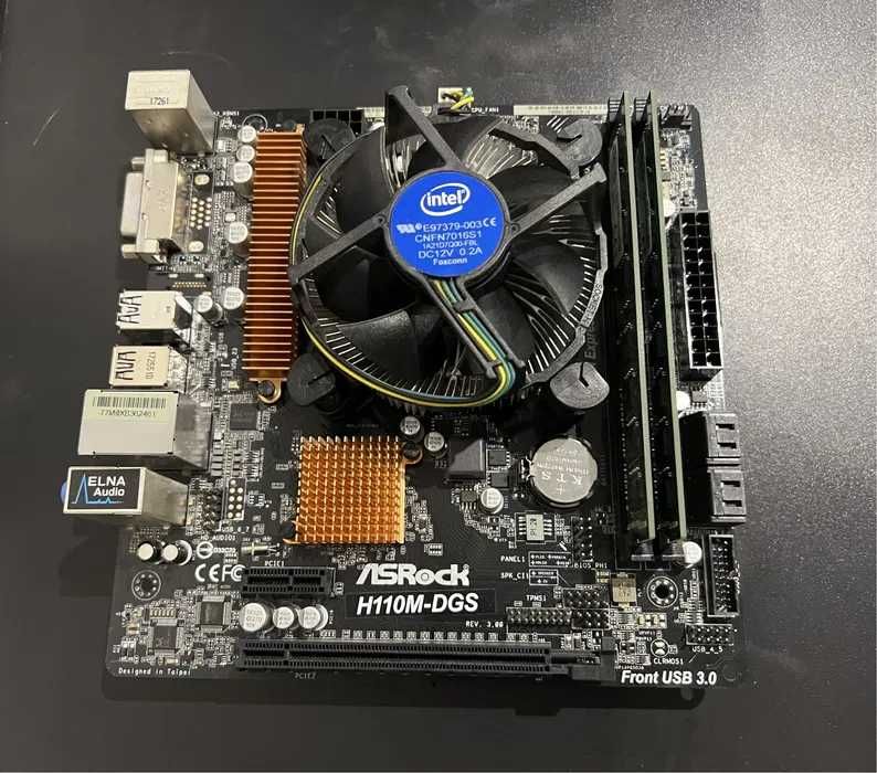 ASRock H110M-DGS + Pentium G4560 + 8Gb DDR4 + Box Cooler