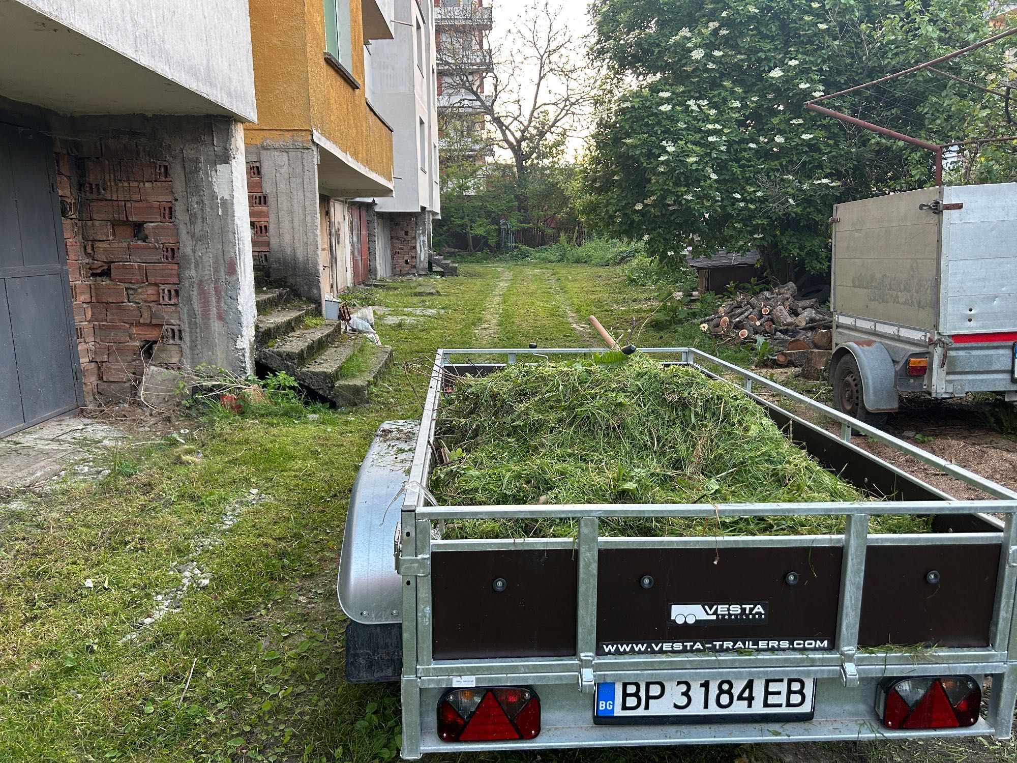 Транспорт с ремарке 2.5м х 1.35м