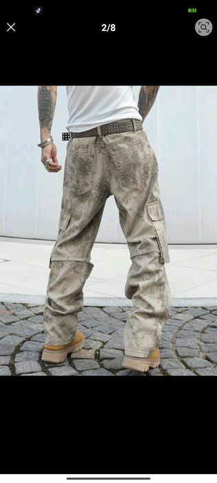 Нови военни дънки baggy къси панталони камуфлаж много джобове карго ХЛ