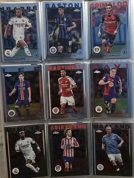 Set Complet Base Topps Chrome UCC 2024-2025