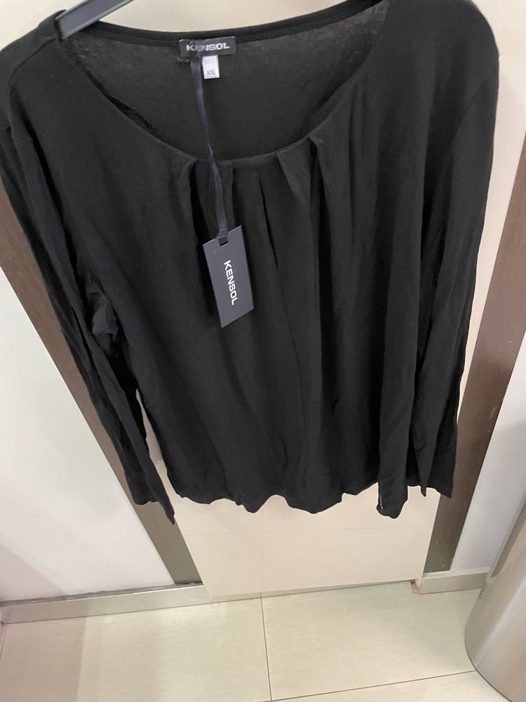 Нова черна елегантна блуза на Кенсол/ Kensol, XXL