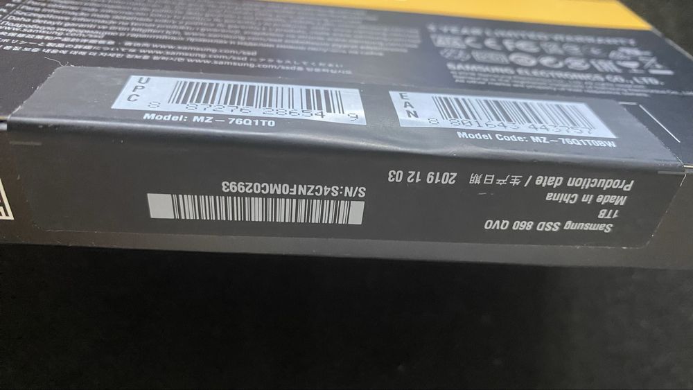 SIGILAT SSD intern Samsung 860 QVO 1TB SATA III 550MBs/520MBs