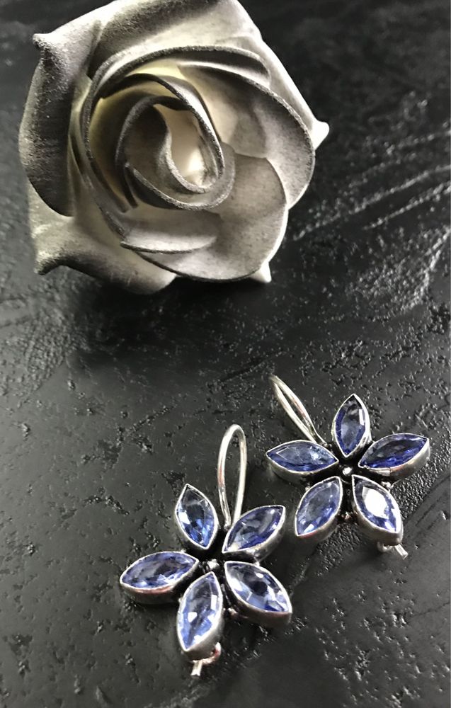 Cercei Argint 925 cu Pietre Semipretioase Topaz hikking