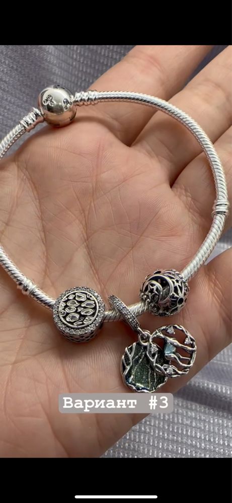 Браслет ПАНДОРА PANDORA серебро 925