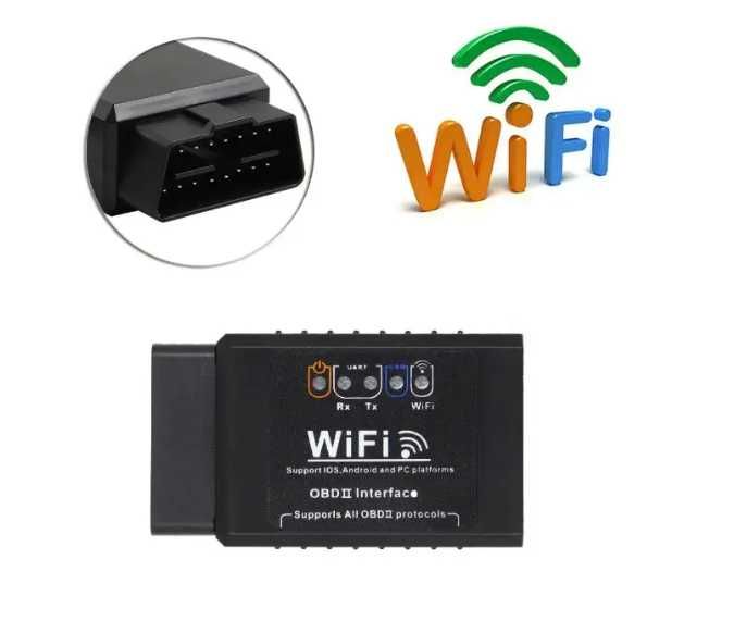 Автомобилен Wi-Fi скенер ELM327; OBD2, V1.5 за авто диагностика