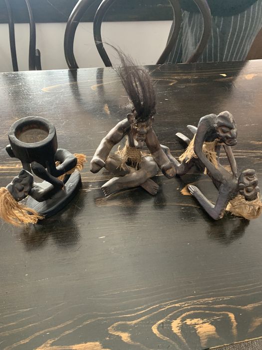 Set 3 statuete africane