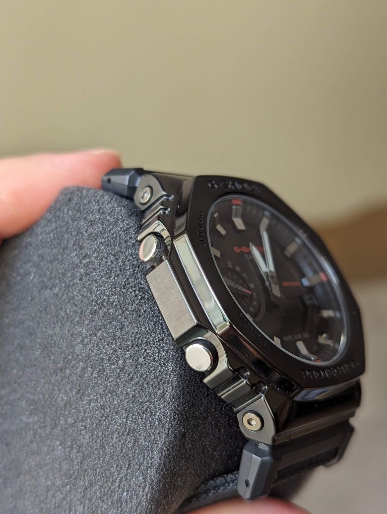 Casio G-Shock Utility Metal Black & Red Watch GM-2100CB-1AER