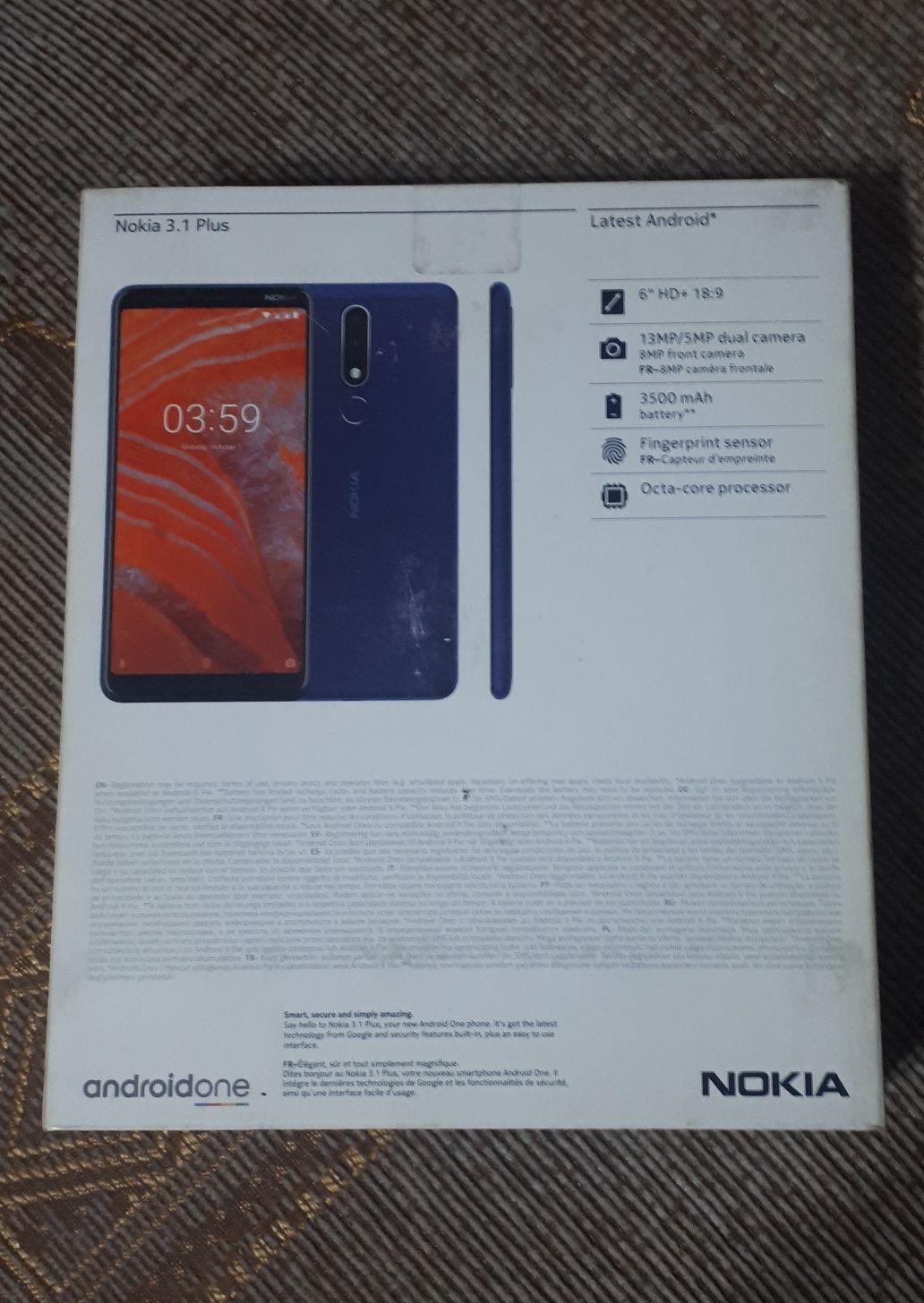 Продам Nokia 3.1plus