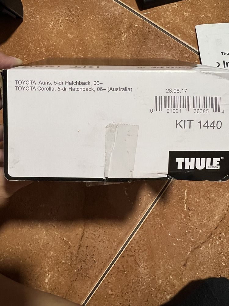 Thule Rapid System 754 si kit 1440 pt Toyota Auris sau Corolla 2006->