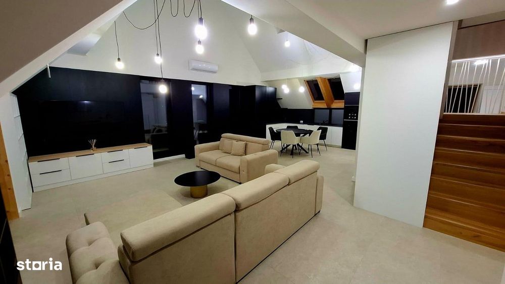 OPORTUNITATE- De vanzare penthouse finisat , mobilat/utilat