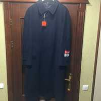 Кашемировое Пальто Темно синий цвет  производство Италия размер 64-66