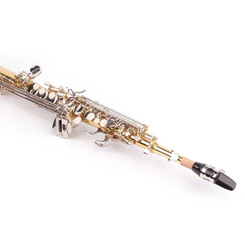 Saxofon Sopran drept Karl Glaser Saxophone auriu+argintiu Si b NOU