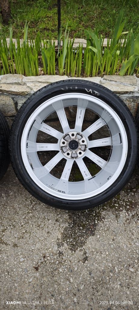 5x112 18 Borbet Skoda с летни гуми BRIDGESTONE TURANZA