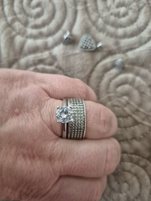 Set argint cu mici defecte 50 lei tot